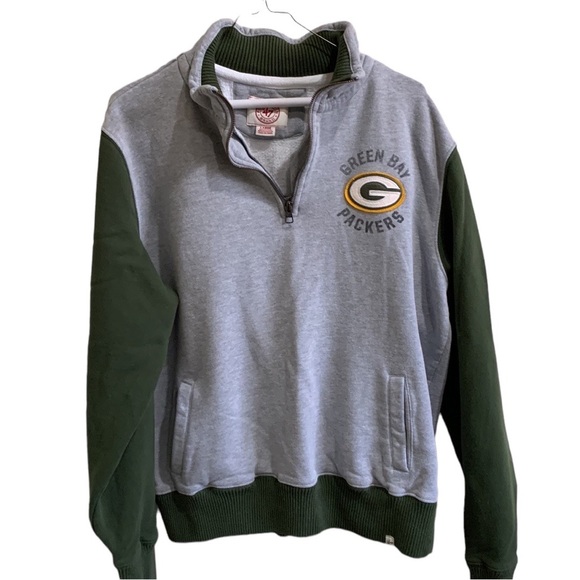 47 Other - Men’s NFL Green Bay Packer Large quarter zip front sweatshirt with front pockets